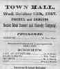 Town Hall vaudeville program