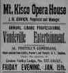 Mt. Kisco vaudeville program