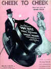 Original sheet music cover for Top Hat